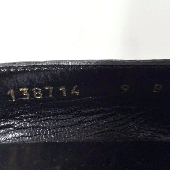 Vintage Gucci Bamboo Horsebit Ballet Flats GG Canvas US‎ 9 - Picture 7 of 10